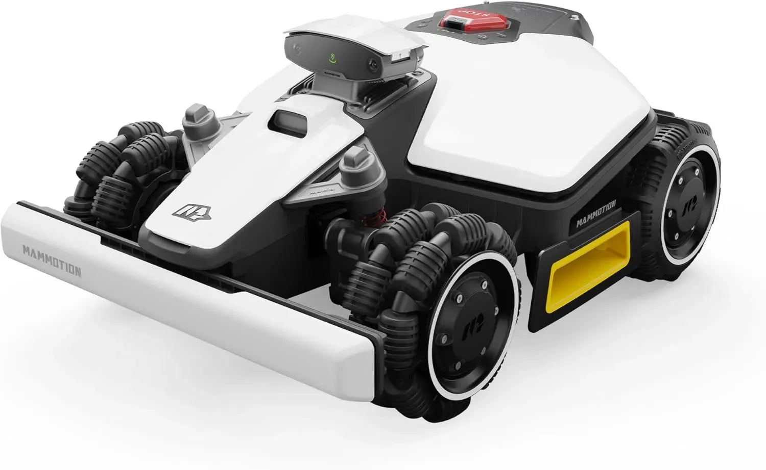 MAMMOTION LUBA Mini AWD 1500 Rasenmähroboter ohne Begrenzungskabel, NetRTK+Vision, Auto-Kartierung, für Flächen bis 1800m², 4G-Modul, Bewältigt Steigungen bis 80%