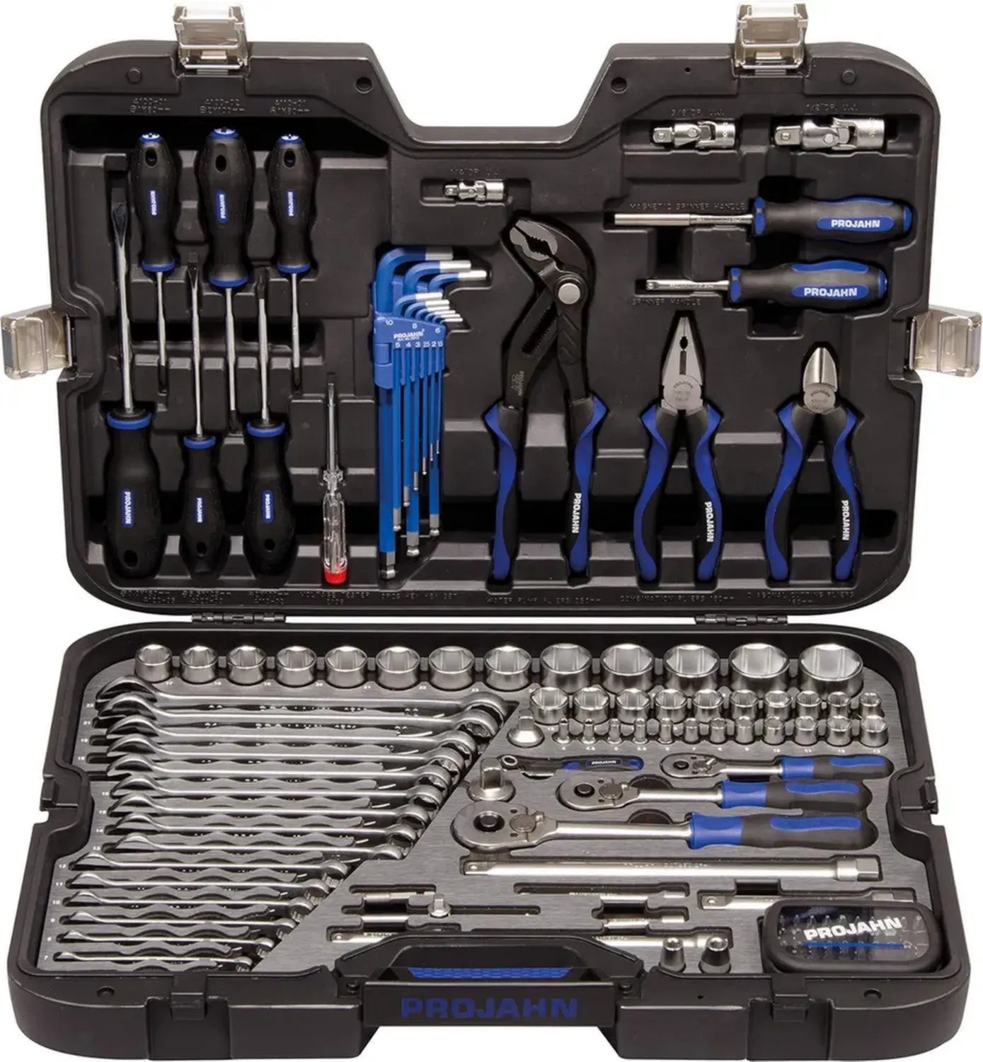 Projahn Industrie-Werkzeugkoffer 122-teilig, metrisch, ergonomisches Design
